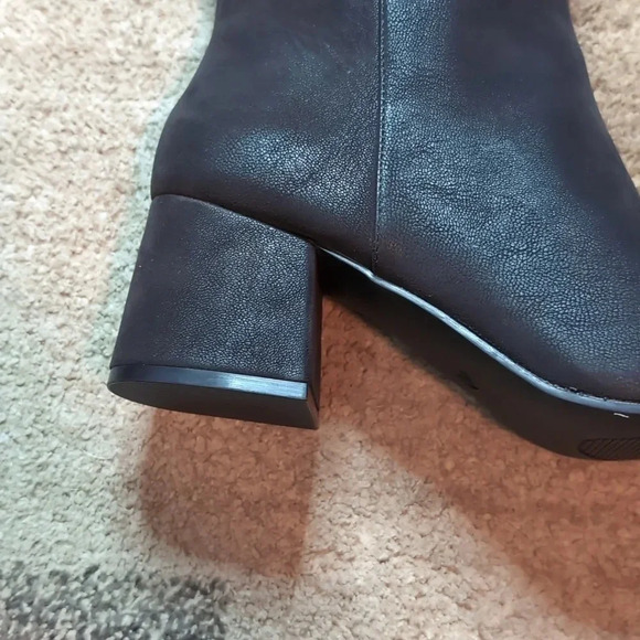 Eloquii Laurah Tall Knee High Block Heel Black Boots - Picture 2 of 10